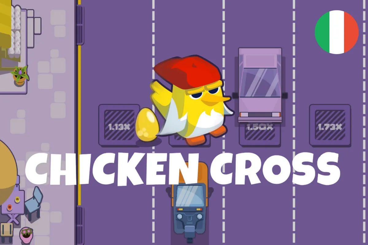 Chicken crossing through multiple lanes of fast-moving vehicles safely